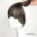 3D French Air Bangs Forehead Synthetic Hair Wig for Women, a Top Hairpiece to Conceal Gray Hair And Bald Spots