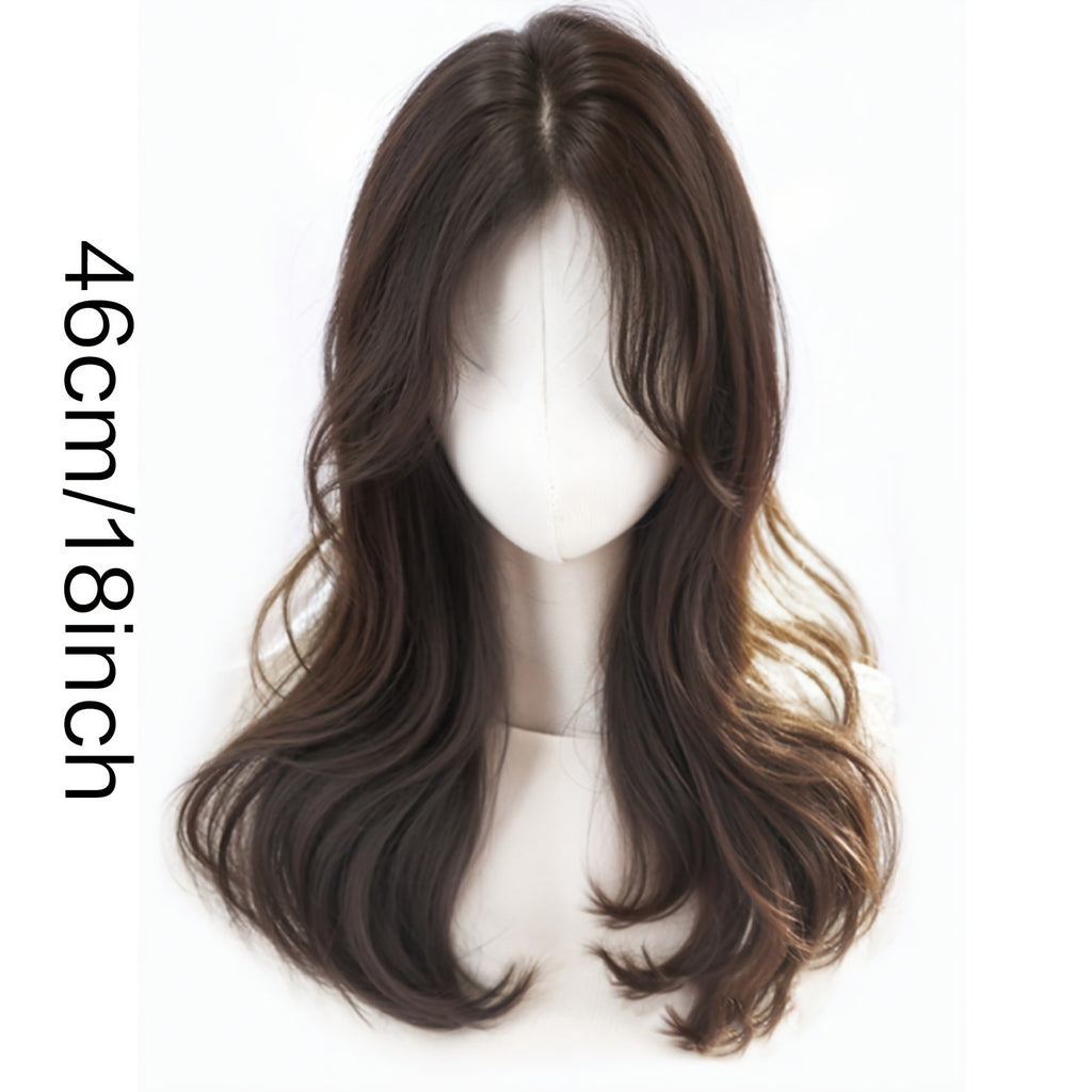 18-inch European And American Fashionable Women Do Not Need to Wear Hairnet Wigs. U-shaped Hand-woven Fluffy And Curly Hair Grows On The Top Of The Head. The Hair Grows Sparsely, with White Hair Covering The Entire Head