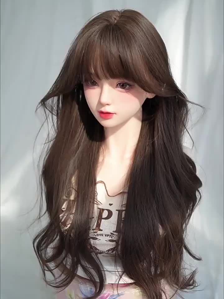 1pc Elegant Curly Wavy Wig for Women, 30 Inch Long Synthetic Hair with Hair, High Density 150% Rose Mesh Cap, Heat Resistant Fiber, Dark Brown, Suitable for Everyday and Party Wear