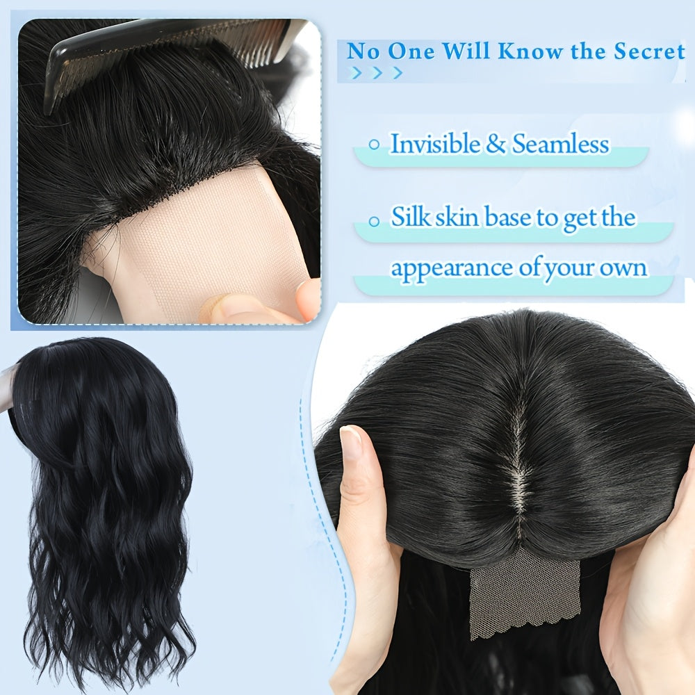 Women'S Hair Toppers: Handmade Clip-In Pieces for Thinning Hair, Gray Wiglets for Hair Loss Coverage