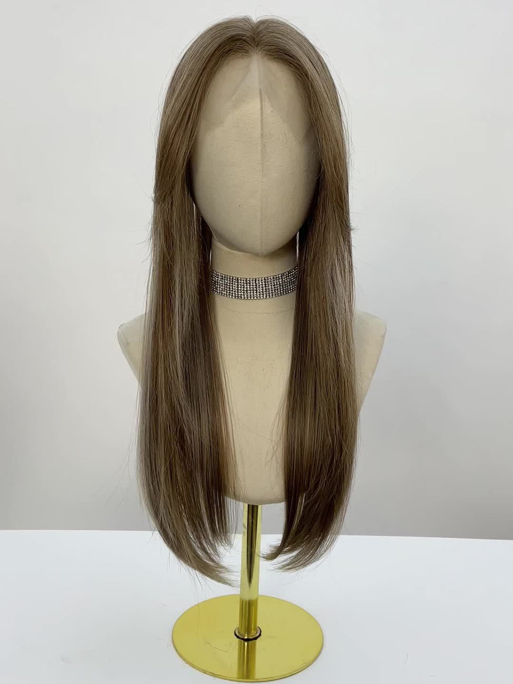 Luxury 6*6Inch Front Lace Hair Topper 100% High Quality Synthetic Lace Hair Topper for Woman Clip-In Hair Extensions Increase Hair Volume 24Inch Long Hair Versatile for Ladies Wear Firmly-with Adjustment Strap