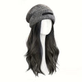 A Stylish And Casual Hat for Winter And Autumn That Combines a Wig with Long, Curly Hair. This -Looking Full Wig Is, Easy to Care For, And Provides Warmth And Comfort, Making It Ideal for Everyday Outdoor Activities