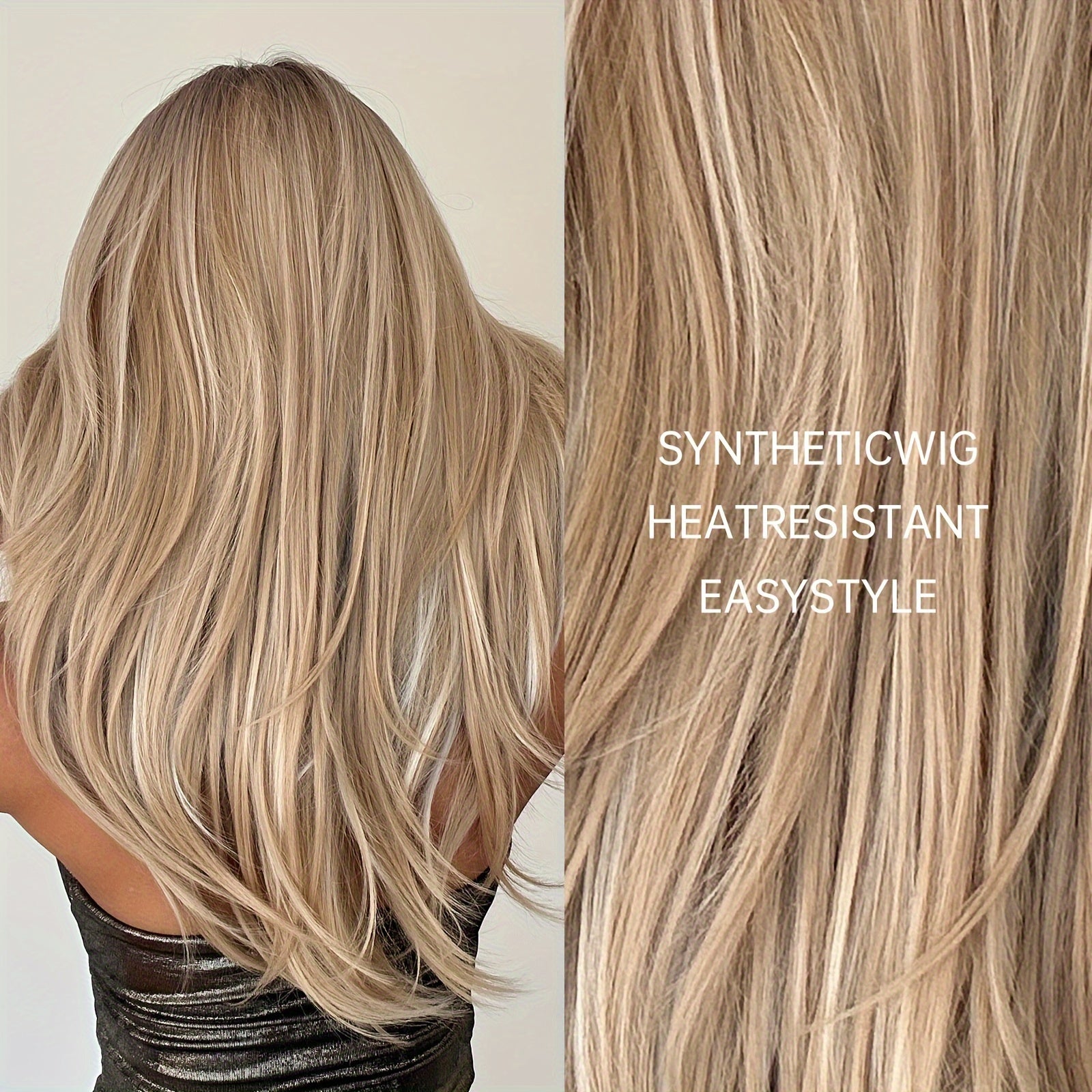 24-Inch Curly Champagne Blonde Wigs Made from Synthetic Materials, Ideal for Women'S Hairstyles in 2024, Perfect for Everyday Wear Or Cosplay